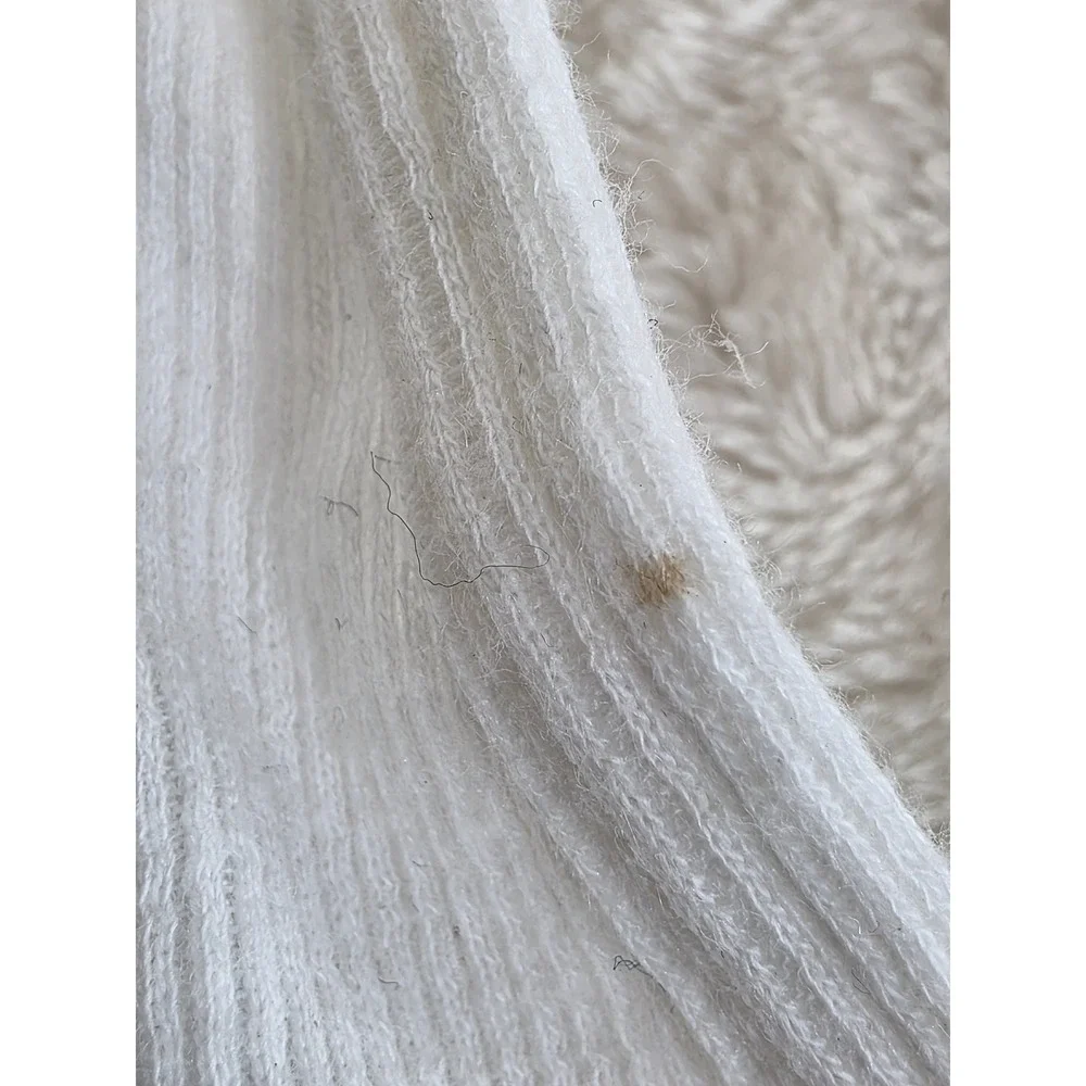 Free People Bobbi + Bricka Bralette‎ Ivory Ribbed Racerback XS OB481738A